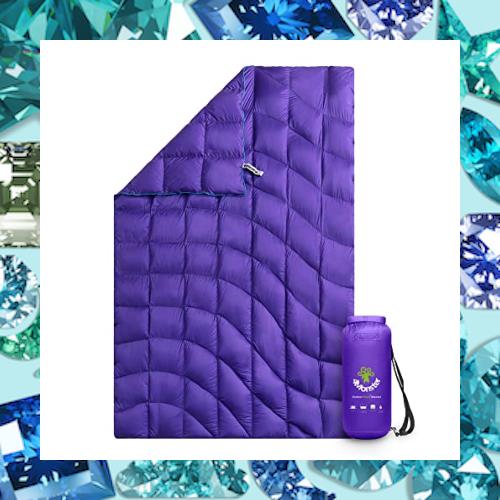 4Monster ダウン ブランケット マルチブランケット 防寒 アウトドア キャンプ 旅行 軽量 防水 防風 コンパクト ひざ掛け 肩掛け 掛け布団