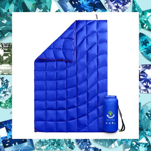 4Monster ダウン ブランケット マルチブランケット 防寒 アウトドア キャンプ 旅行 軽量 防水 防風 コンパクト ひざ掛け 肩掛け 掛け布団の通販は 11,708円