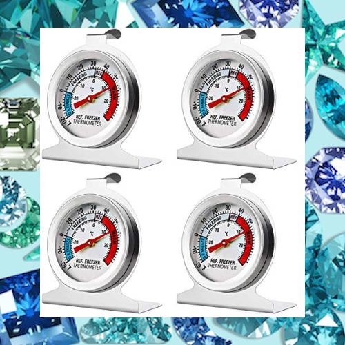 温度計 0°Cから200°C 測定範囲 4個冷蔵庫冷凍庫温度計 測定範囲 (-30°C~30°C/ 20~80？) ーズ 大型