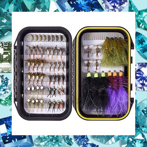 Bassdash(バスダッシュ) 完全フライ フライフィッシング用 毛ばり フライ ケース入り 渓流 テンカラ トラウト釣り フライセット (セットLの通販は