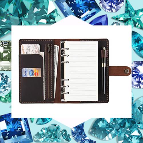 CEETOL システム手帳 A6サイズ 本革 レザー ノートカバー 手縫い 手作り オリジナル 3色 ノート メモ帳 カード収納 ビジネスオフィス用品