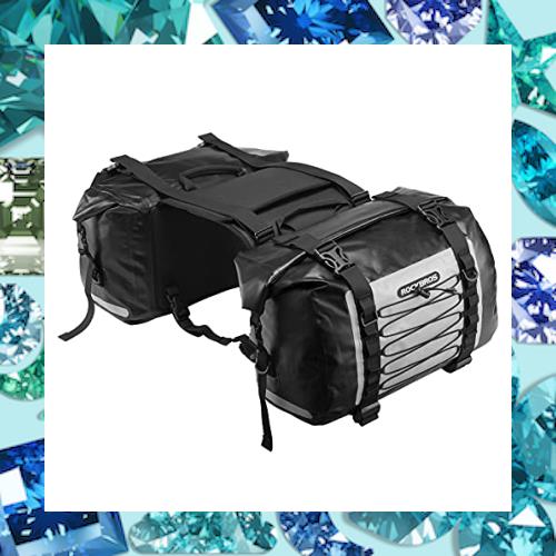 ROCKBROSサイドバッグ バイク ツーリングバッグ 防水 62L左右セット 取り付け簡単 バイク用 サドルバッグ 耐摩耗性 キャンプツーリング（
