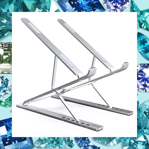 ElfAnt ノートパソコンスタンド 調節可能 ポータブル アルミ合金 10インチ〜17インチノートパソコンタブレット 用の通販は 6,518円
