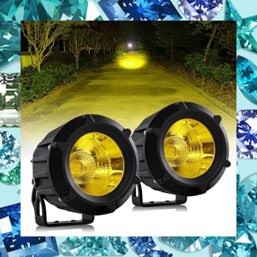 UNI-SHINE フォグランプ バイク LED イエロー 30W 3200Kk UNI-SHINE フォグランプ バイク イエロー LEDフォグランプ 30W 3200K