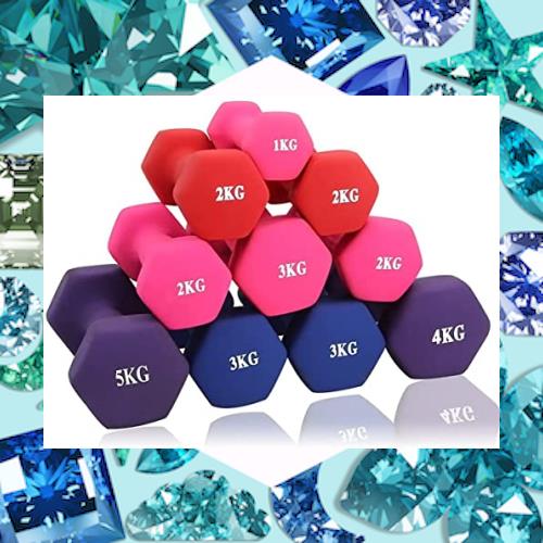 MOJEER ダンベル【2個セット1kg 2kg 3kg 4kg 5kg 6kg 8kg10kg】【 選べる4色】 筋トレ ダイエット 鉄アレイ (10kg×2/black)の通販は 8,147円