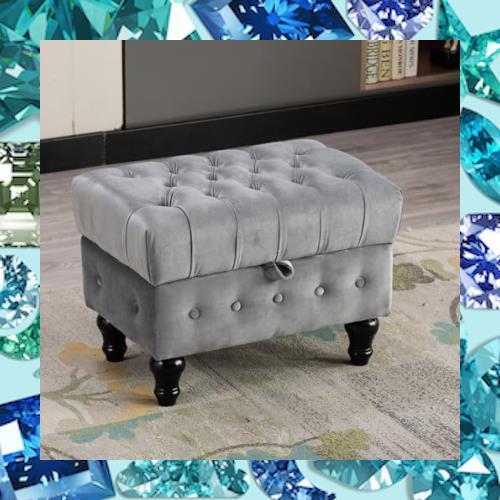 Altrobene 収納スツール 大容量収納 収納ベンチ ベルベット 足置き