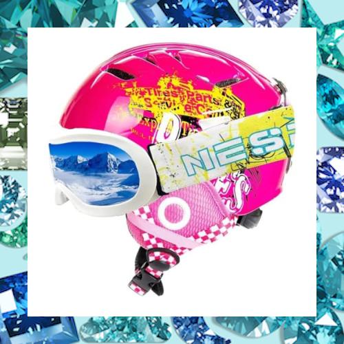 キッズスキーヘルメット、幼児キッズスキースノーボードスノースポーツヘルメット小型サイズ年齢2〜6歳の通販は 6,049円