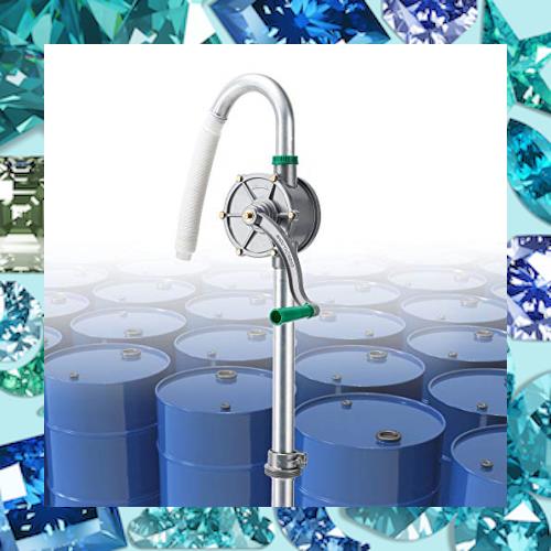 Poafamx ドラム缶用オイルポンプ ハンドロータリータイプ 50L/min 軽量・ポータブル 軽油・灯油・重油適用 使用簡単・省力 アルミ製給油の通販は 14,359円