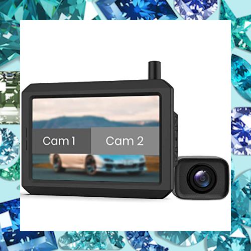 2カメラ対応]AUTO-VOX W7PRO デジタルワイヤレスバックモニター