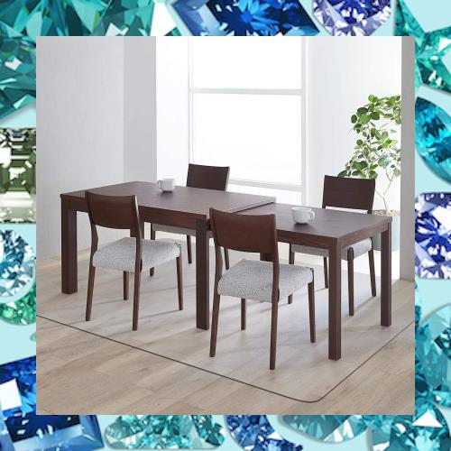 ダイニングマット クリア PVC 180X300cm 特大サイズ 超大判 厚さ1.5mm クリアマット テーブルマット 透明マット ソフト 撥水 おしゃれ 汚