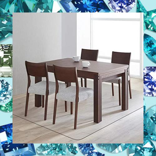 ダイニングマット クリア PVC 180X180cm 特大サイズ 超大判 厚さ1.5mm クリアマット テーブルマット 透明マット ソフト 撥水 おしゃれ 汚の通販は
