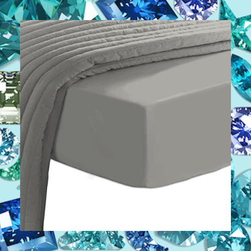 Pizuna 400スレッドカウントコットン ボックスシーツ - ベッドカバー (ダブル) 長繊維綿100% 高級コットンサテン 家庭洗濯機洗い可 ボッの通販は 6,519円