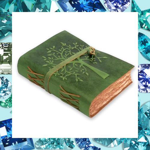 Vintage Leather Journal Tree of Life - Leather Bound Journal - Antique Deckle Edge Paper - Sketchbook - Journal for Women Men -
