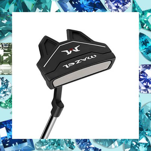 MAZEL ゴルフ パター クラブ 右用 メンズ ロフト角:3.5 ライ角:72度 シャフト長さ:34インチ 番手:パター (バット - 青の握り)