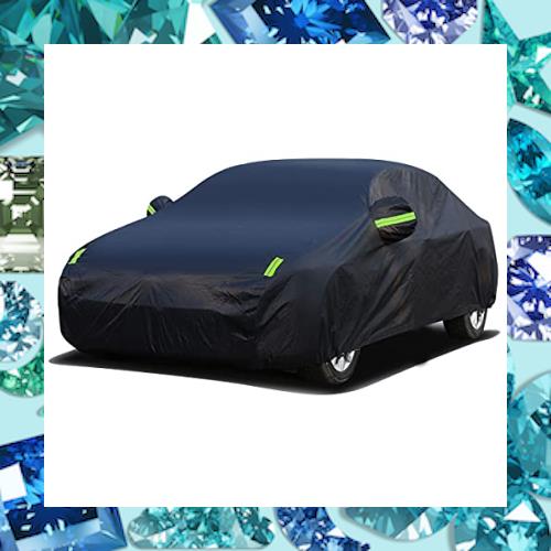 AUTOSKY 車カバー ボディカバー 防水性アップ カーカバー 自動車カバー 防水防塵防輻射紫外線 黄砂対策 (自動車2M：415×170×150cm)の通販は 4,815円
