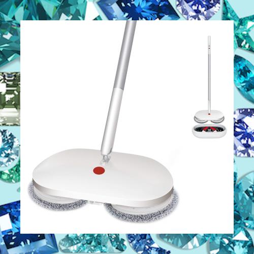 CLEAN 電動モップ 自動洗浄 コードレス CLEANHOME コードレス回転モップクリーナー 自動洗浄機能 電動モップ