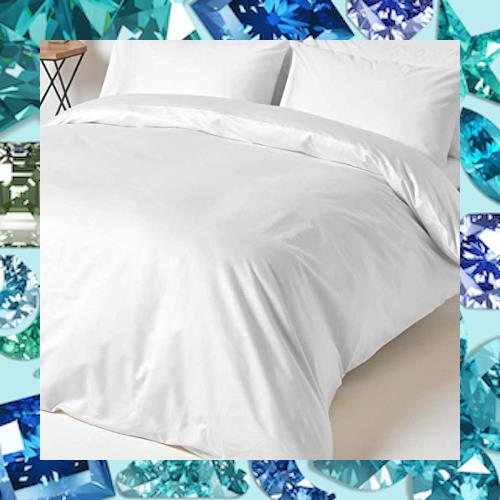 Pizuna 布団カバー 4点セット ダブル 400スレッドカウントコットン 長繊維綿100% 高級コットンサテン 家庭洗濯機洗い可 - 掛け布団カバー