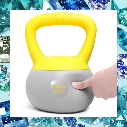 PROIRON ケトルベル 柔らかい 10kg kettlebell 鉄ビーズ砂鉄 充填