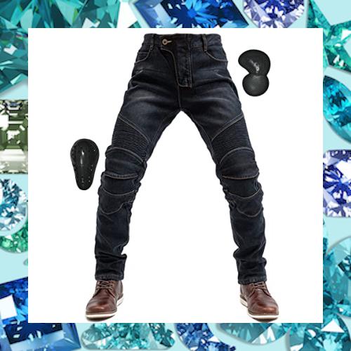 [RENHE] メンズライディングパンツ 冬用 バイク用パンツ 裏ボア ライダースパンツ プロテクター付き レーシングパンツ 厚手 ツーリングジ 6,652円