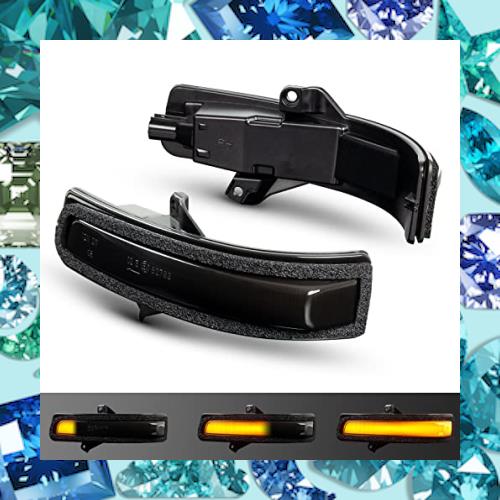 POPMOTORZ 新型JB64W JB74W LEDドアミラーシーケンシャルウインカー 鈴木 ジミー 汎用 純正部品 アンバー 2個セット無極性 高輝度 車検対の通販は