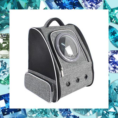 FUWAMIAO 猫 キャリー バッグ ペットキャリー リュック バッグ 小型犬 宇宙船 宇宙船型 通気性 大容量 折り畳み 通院 旅行 災害避難用 耐 5,850円