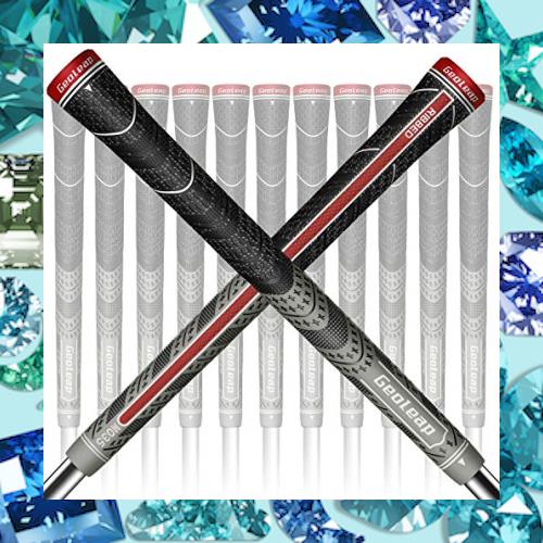 Geoleap ACE-R ゴルフグリップ 13本セット バックリブ改良されたコントロール、マルチコンパウンドラバーおよびコードハイブリッドゴルフの通販は