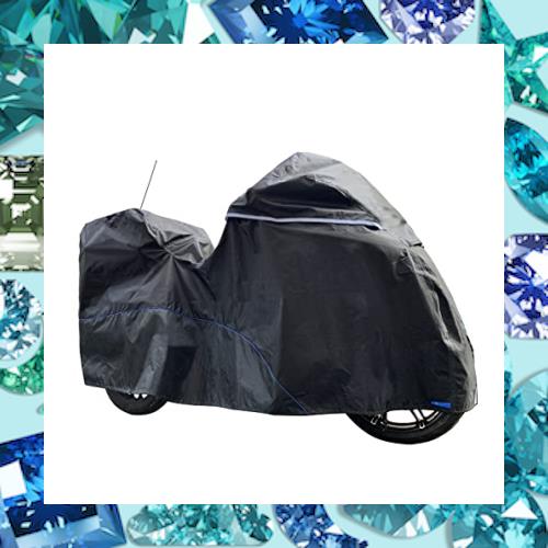 FENRIR 275CM 420D ブラック ト バイクカバー バイク カバー 高機能防水 耐熱 撥水 湿気対策 UVカット 厚手生地 チェーンホール付き アンの通販は
