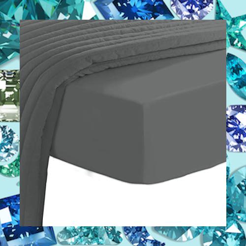 PIZUNA (ピズナ) 400スレッドカウントコットン ボックスシーツ ベッドカバー (シングルXL) 長繊維綿100% 高級コットンサテン 家庭洗濯機