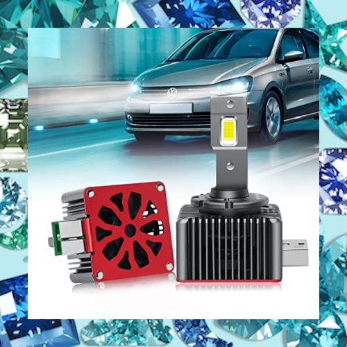 D3S LED ヘッドライト LEDバルブ 車検対応 「OPPLIGHT最新型」 純正同形状 ポン付け 純正HIDをLED化 AUDI アウディ VW ゴルフ ベンツ 12V