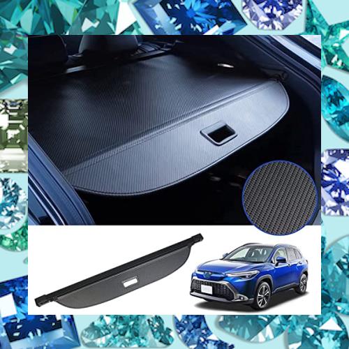 BUYFULL トヨタ 新型 カローラクロス トノカバー ラゲージ収納 ロールシェード プライバシー保護 盗難防止 上質な車内空間に 防水 取っ手