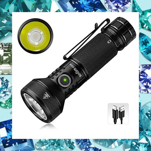 Sofirn 懐中電灯 LED USB充電式 フラッシュライト 強力 2100ルーメン SFT40 TIRレンズ 照射距離690メートル TypeC型 ハンディライト サー