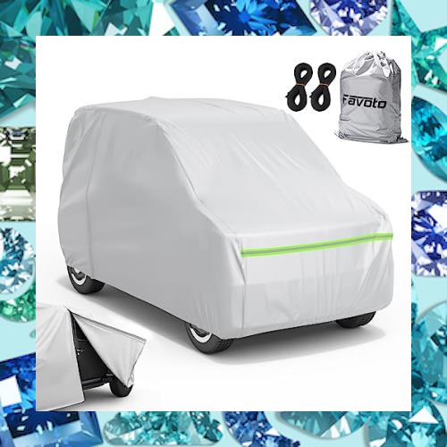 Favoto 車カバー 裏起毛 5層構造ボディーカバー 車体カバー 自動車カバー 車カバー サイドのジッパー 紫外線対策 防水 防炎 防塵 防輻射 の通販は 5,856円