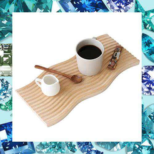 Enkrio 木製 トレー サービングトレイ ウッドプレート コーヒー