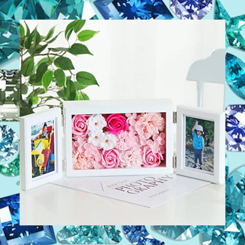 WEISHY 母の日のプレゼント ソープフラワー フォトフレーム 誕生日プレゼント 女性 造花 ホワイトデー お返し ギフト おしゃれグッズ 結の通販は