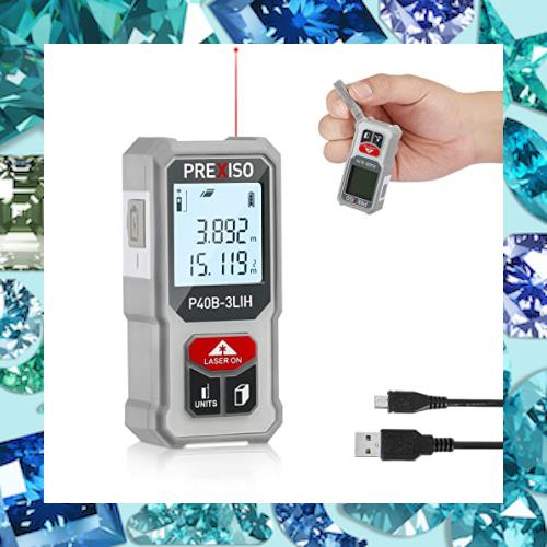 PREXISO レーザー距離計 電子距離計 距離測定計 ミニ 40M PSC