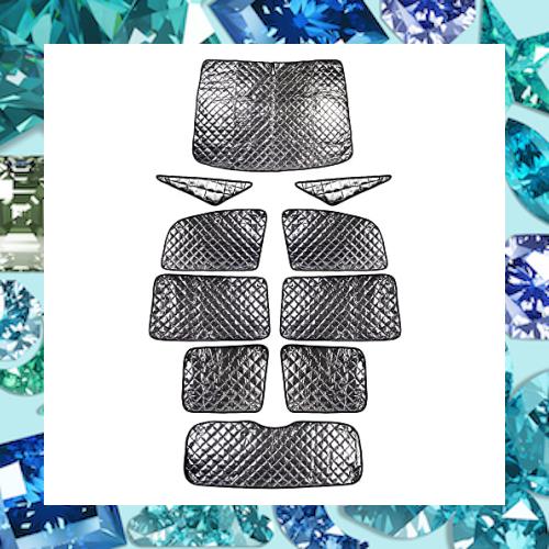 Cartist ニッサン セレナ C27 サンシェード フルセット マルチサンシェード 遮光シェード カーテン 5層構造 車中泊 ブラックメッシュサン