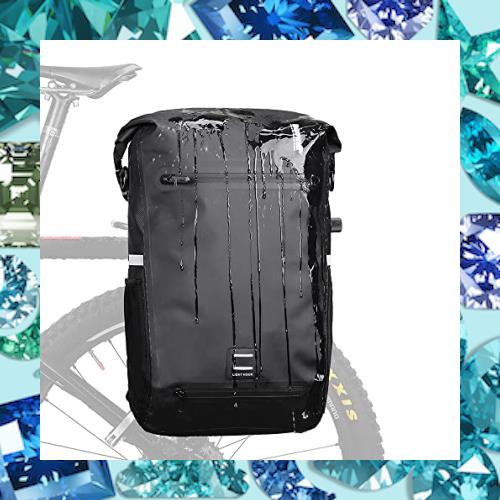 Rhinowalk自転車パニアバッグ リアバッグ サイドバッグ 大容量 軽い 収納力 22L 防水 モーターパニアバックパック ショルダーバッグ ラッの通販は 9,382円