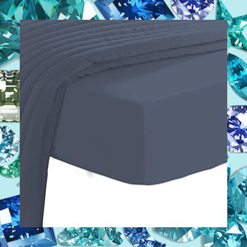 Pizuna 400スレッドカウントコットン ボックスシーツ - ベッドカバー (キング) 長繊維綿100% 高級コットンサテン 家庭洗濯機洗い可 キン