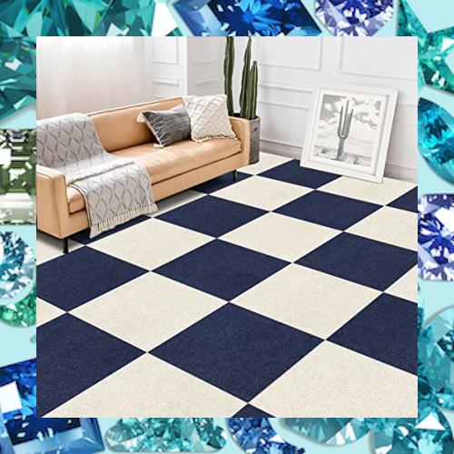 HUIJIE ラグマット ジョイント マット 30x30cm 30枚 フローリング カーペットタイルカーペット大判 吸着マット 防音 カーペット 滑り止め