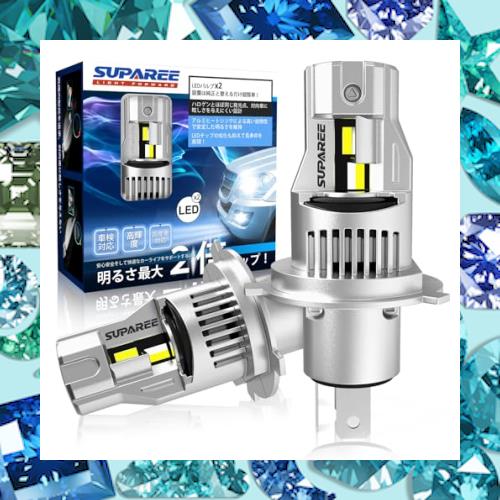 【新規改良爆光H4モデル】SUPAREE H4 LED ヘッドライト 爆光 Hi/Lo 車検対応 車用LEDバルブ h4 led 高輝度 6000Kホワイト 明るさUP 12V/2の通販は 7,383円