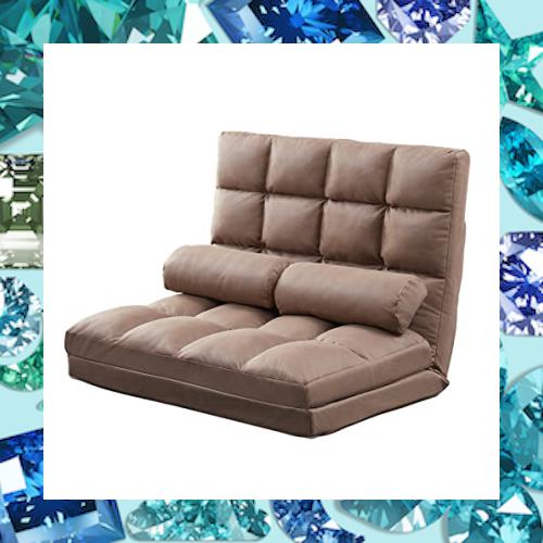 WAVV 座椅子 ソファーベッド2人掛け 14段階リクライニング 3WAY  