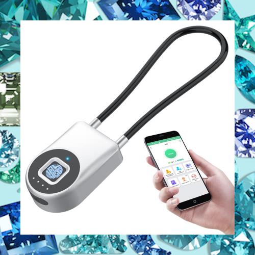 南京錠 エレコム ワイヤーロック 指紋認証 APP解錠 22cm ロッカーポスト 鍵 盗難防止 ケーブルロック 旅行用、荷物、スーツケース、バッの通販は 4,987円