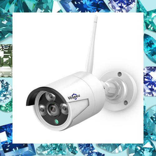 【Hiseeu製NVR増設可能】 500万画素 防犯カメラ ワイヤレスカメラ 増設用 単独使用不可 IP66級防水防塵 動体検知 屋内外対応 遠隔監視 夜