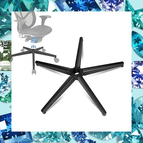 Omyoffice 高耐荷重合金鋼製ベースチェア 交換用チェアアクセサリー 高耐久性 ユニバーサルサイズ28/ inch オフィスチェア ゲーミングチの通販は