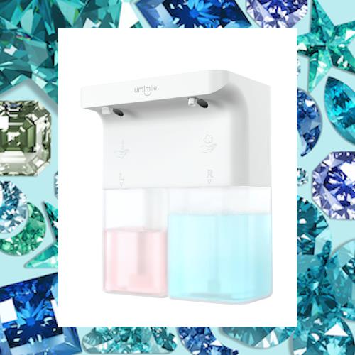 Umimileユミマイル ソープディスペンサー 泡 液体 自動 ダブルヘッド 600ml ハンドソープ 食器洗剤 手洗い 壁掛け可能 IPX4防水 キッチン