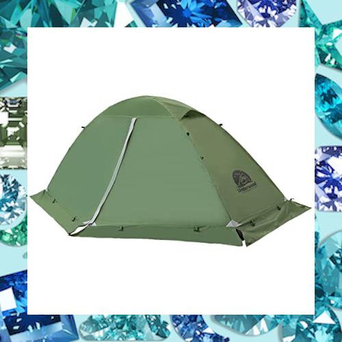 UnderwoodAggregator テント 一人用 冬用 - 軽量 コンパクト 簡易 ツーリング 二重層 耐水圧5000MM 防水 登山 スカート付き 防寒 ソロキ