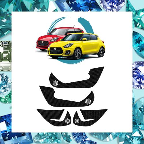 ruiya 新型 スズキ スイフトスポーツ ZC33S / スズキ スイフト ZC# ZD# 専用 ドアキックガード ドアトリムガード カーボン調シート プロの通販は 7,498円