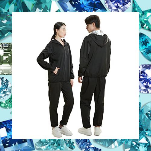 [ＰＡＦＨＬ] サウナスーツ メンズ レディース 大量発汗 洗濯可 上下セット ダイエット 減量用 ランニングウエア スポーツウェア 筋トレ