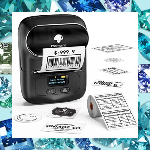 PhomemoM110サーマルラベルライタースマートフォン対応ラベルプリンタラベルライタープライスタグプリンタステッカープリンタバーコードの通販は 8,377円