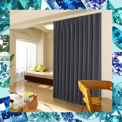 Deconovo 1級遮光カーテン 幅180cm丈200cm 2枚入 ドレープカーテン 仕切り防寒 幅広い 形状記憶加工 北欧 おしゃれ UVカット 断熱 節電対